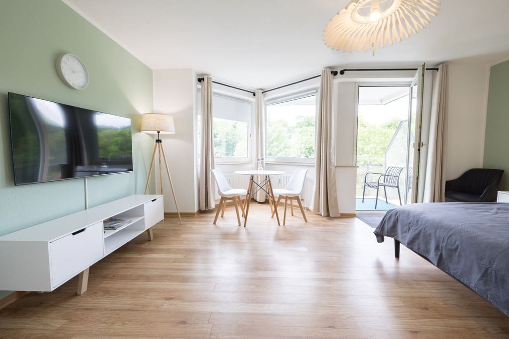 Wohnbereich im Apartment Eralda die Klare in Essen-Stadtwald