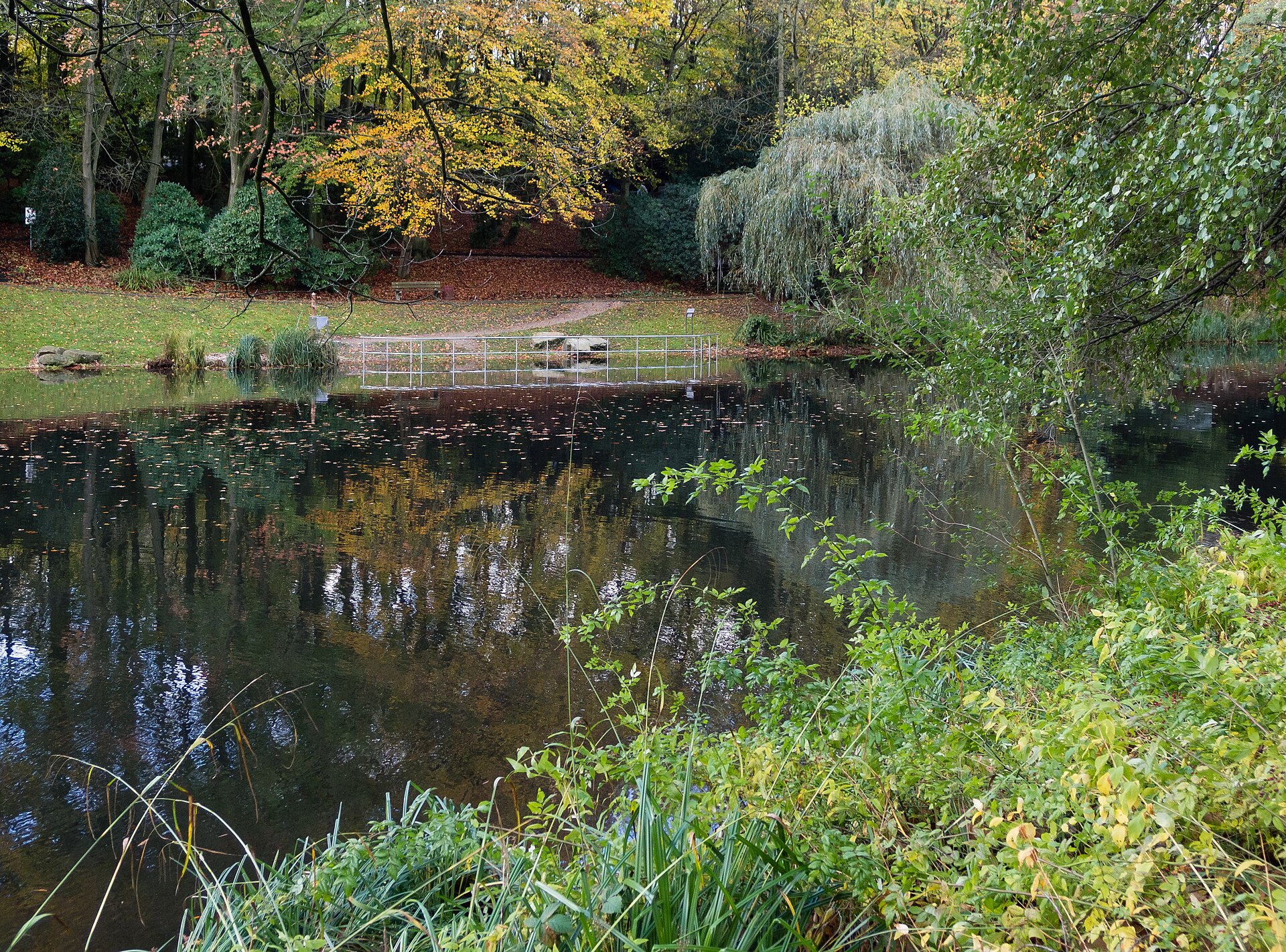 Margarethensee im Grugapark in Essen