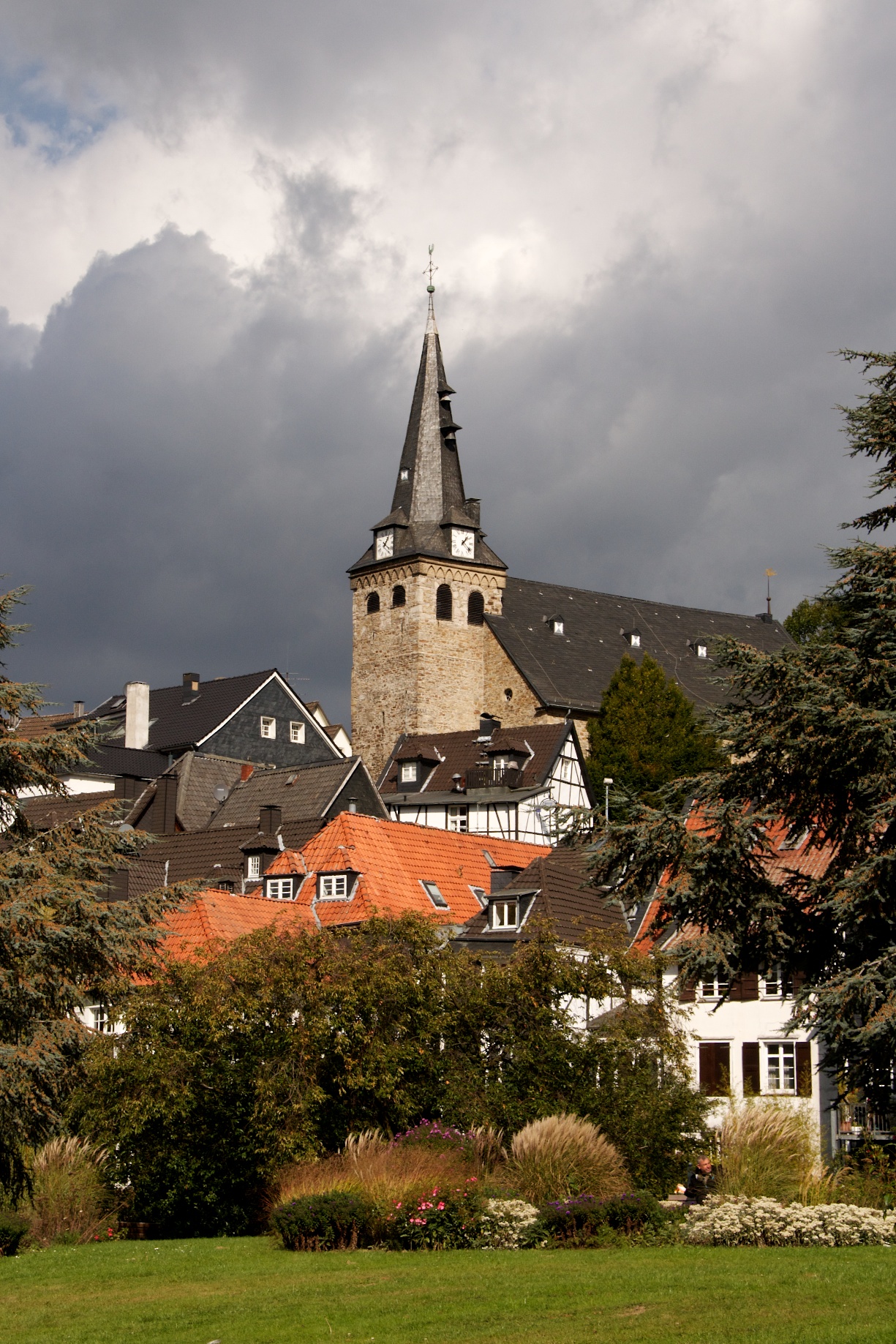 Fachwerkhaeuser in der Altstadt von Essen-Kettwig